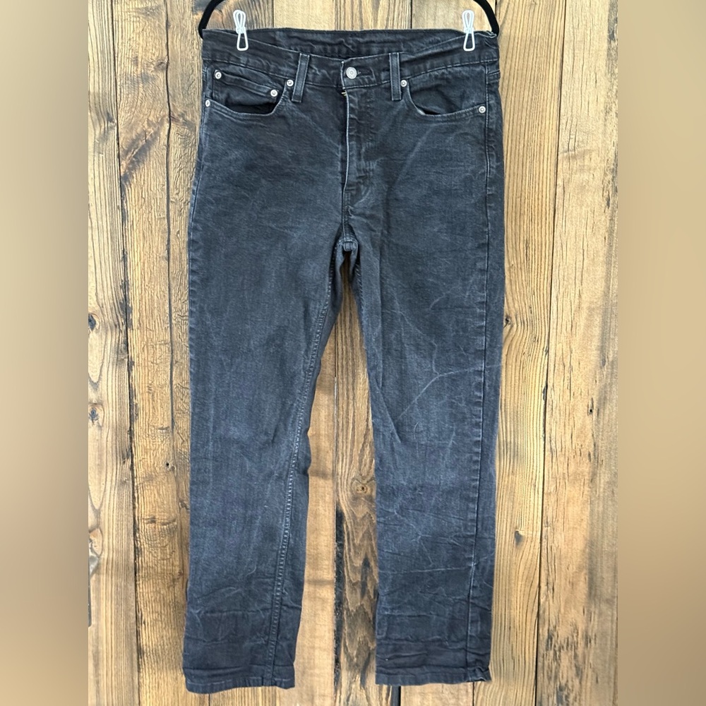 Levi’s 514 Straight Fit Jeans - 34x32 - Faded Black